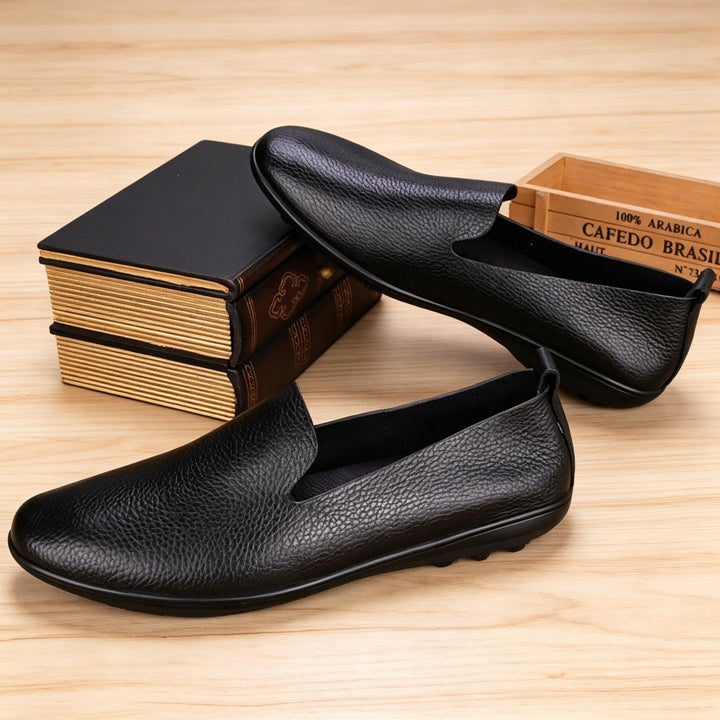 Herren Elegante Ledermokassins Echoarchiv