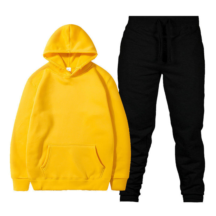 Unisex nan gemütliches Hoodie-Jogginganzug-Set mit Kängurutasche, elastischem Tunnelzugbund und gerippten Bündchen Echo Archiv