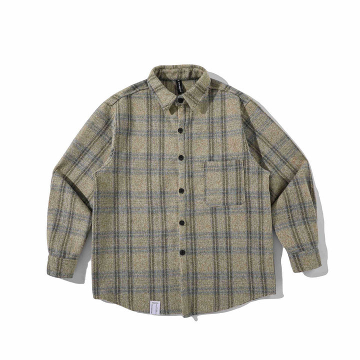 Herren Overshirt aus Wollmischung mit Karomuster Echoarchiv