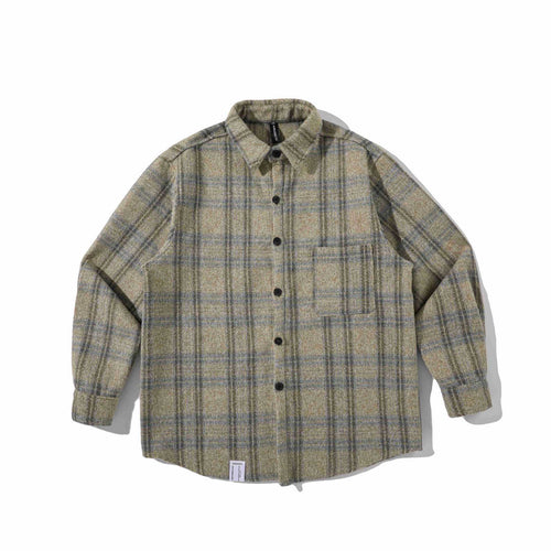Herren Overshirt aus Wollmischung mit Karomuster Echoarchiv