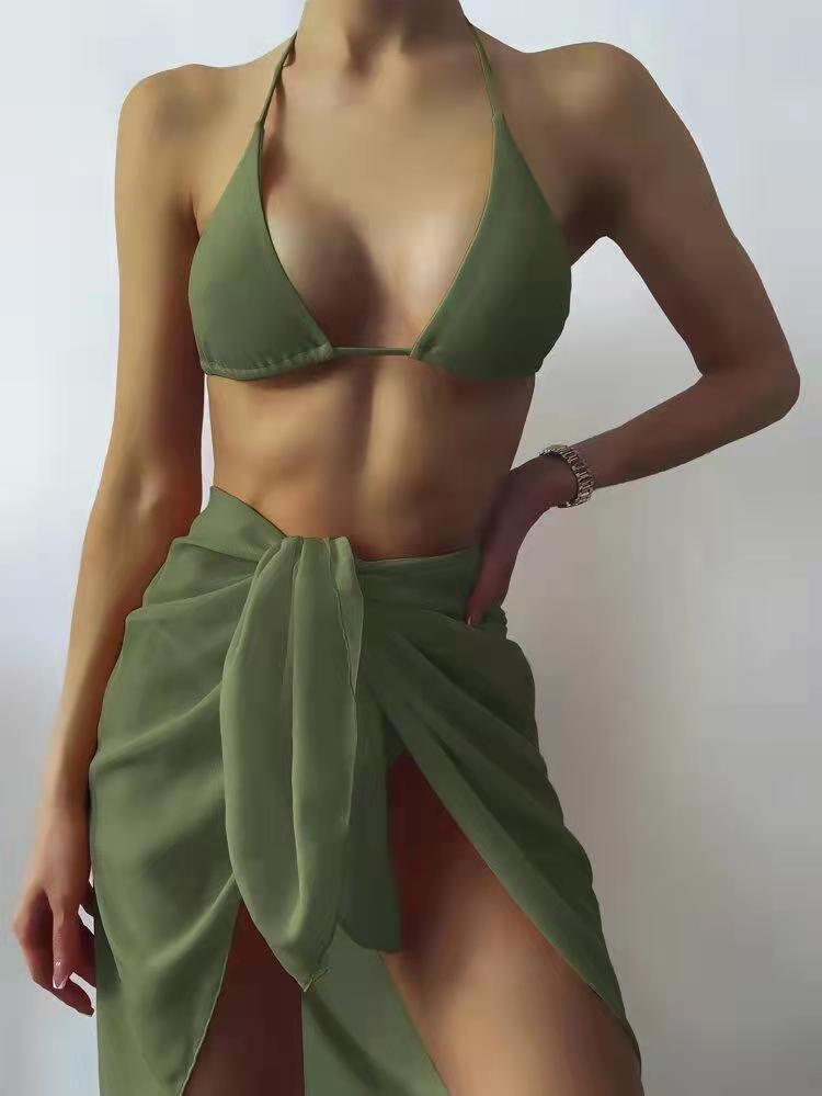 Damen Bikini-Set mit sexy Triangel-Oberteil und elegantem Wickelrock Echo Archiv