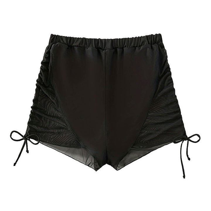 Damen Badeshorts mit elastischem Bund und seitlichen Rüschendetails Echo Archiv