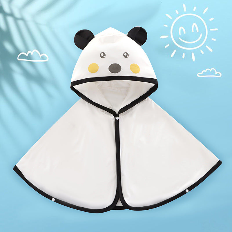 Unisex nan weiches Kapuzenponcho für Babys mit Bärenohren und drapiertem Badeponcho aus Mikrofaser Echo Archiv