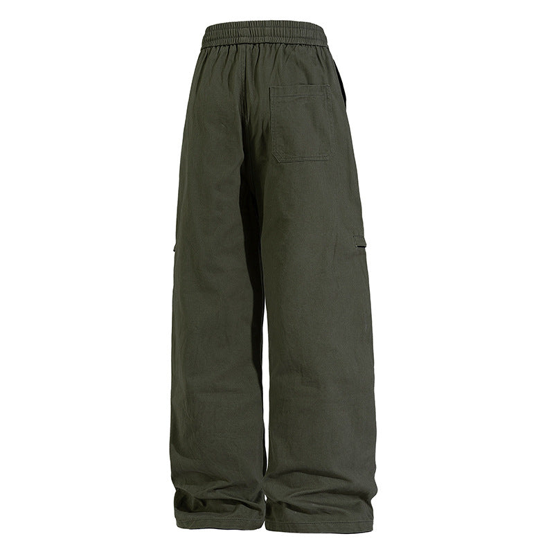 Herren Weite Cargo-Jogginghose im Baggy‑Schnitt mit Kordelbund & Mehrfachtaschen Echoarchiv