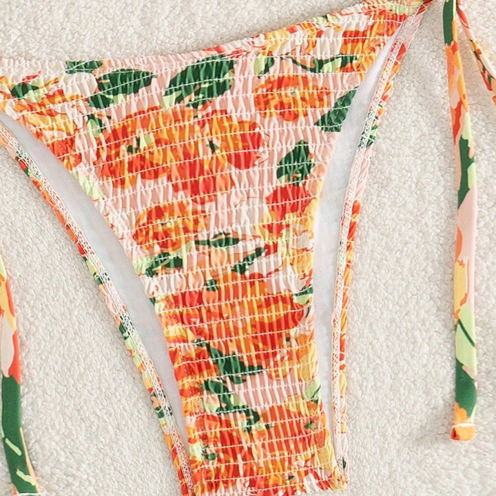 Damen Triangel-Bikini mit floralen Raffungen Echo Archiv