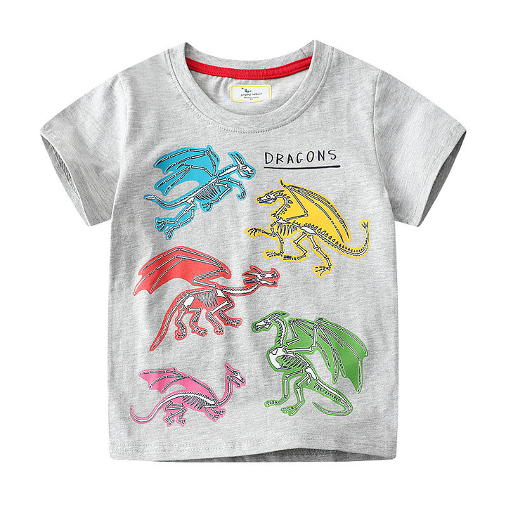 Jungen T-Shirt mit lebhaftem Drachenmotiv Echo Archiv