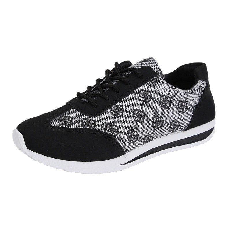 Damen nan leichte Jacquard Freizeitsneaker mit gepolstertem Komfortfußbett Echo Archiv