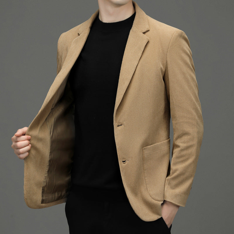 Herren Kordsakko Slim-Fit aus Baumwollmix mit aufgesetzten Taschen Echoarchiv