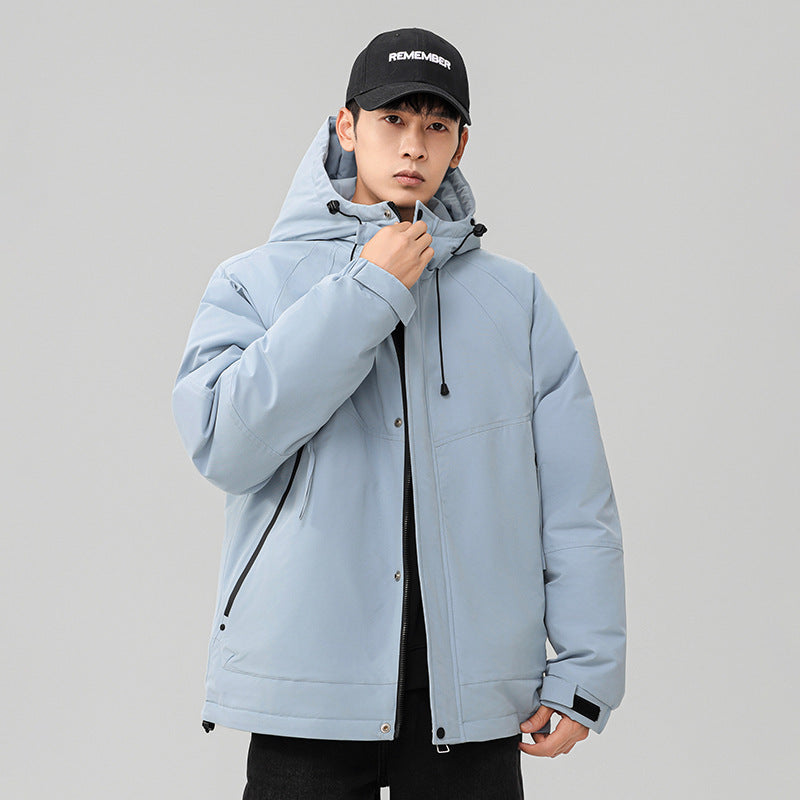 Herren Technische Winterjacke mit verstellbarem Kapuzenkragen Echoarchiv
