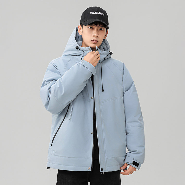 Herren Technische Winterjacke mit verstellbarem Kapuzenkragen Echoarchiv