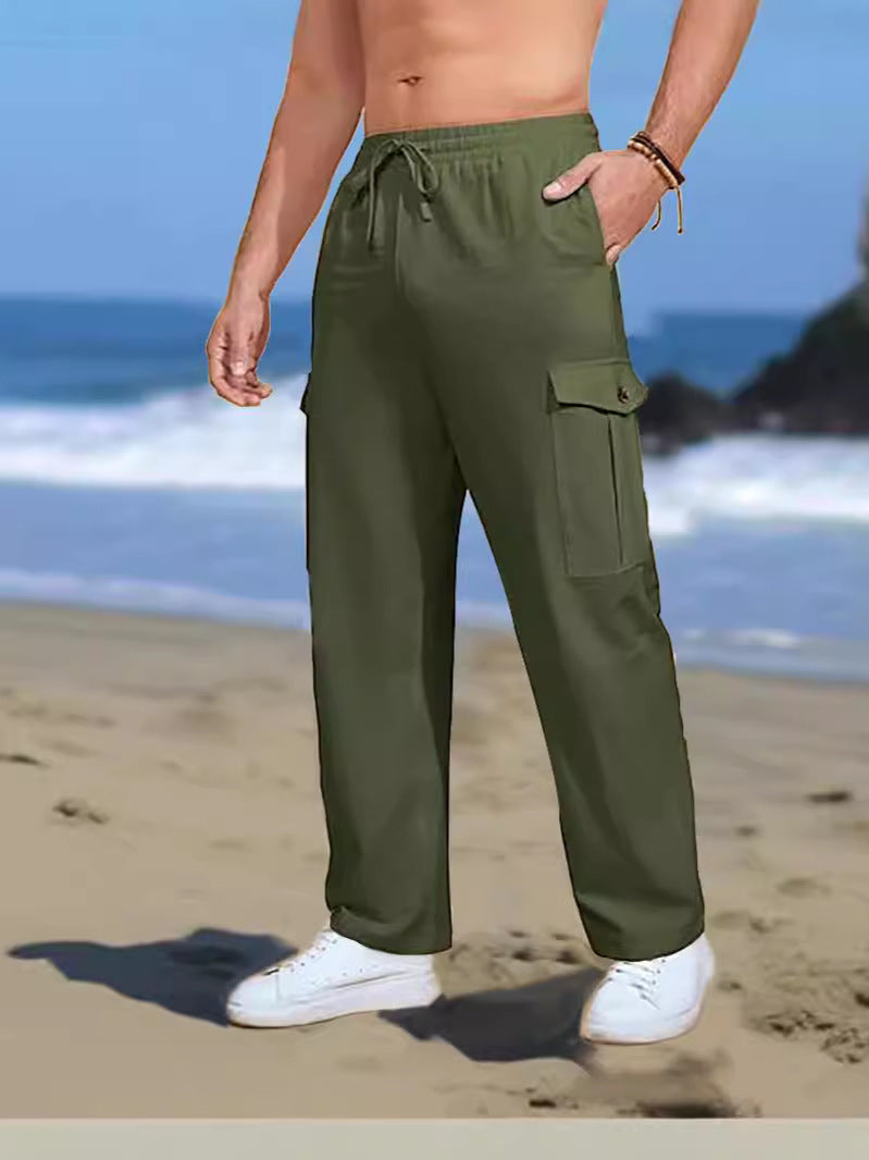 Herren Cargo-Hose mit verstellbarem Bund und praktischen Taschen Echoarchiv