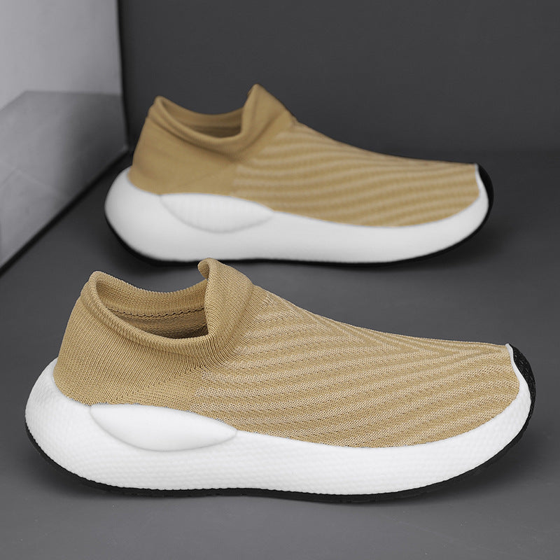 Unisex gestrickte Schlupfsneaker mit sockenähnlichem Schaft, gepolstertem Komfortfußbett und reaktiver EVA‑Zwischensohle – Norré