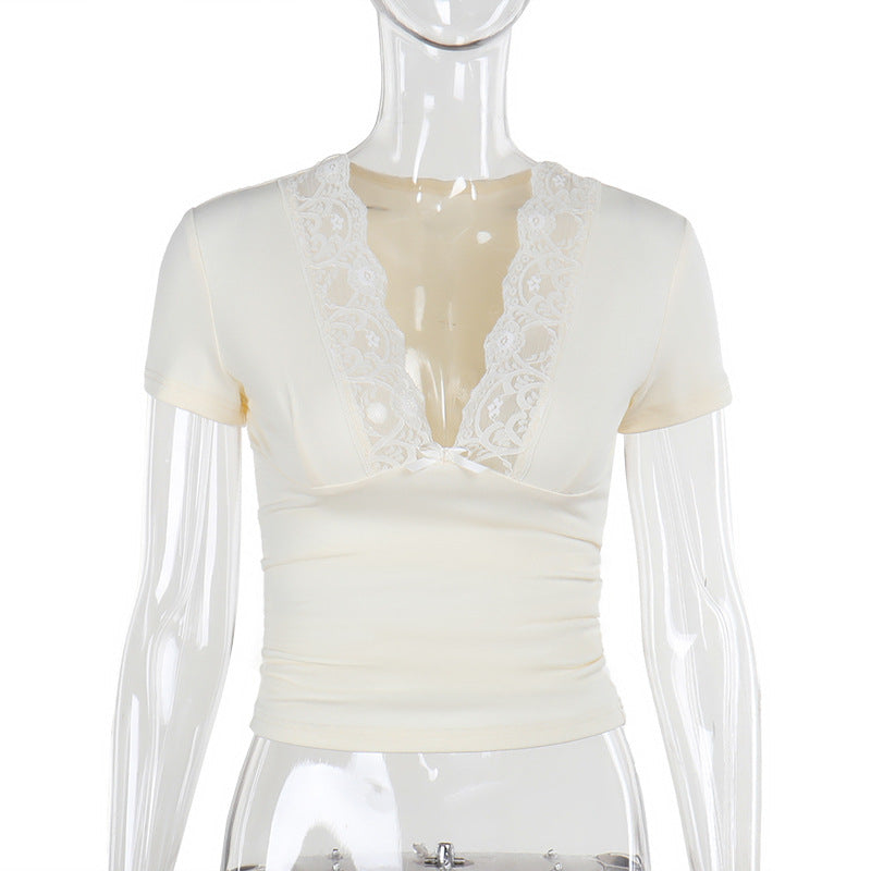 Damen elegantes Spitzenoberteil Echo Archiv