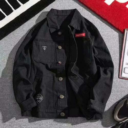 Herren Modische Denim-Jacke Echo Archiv