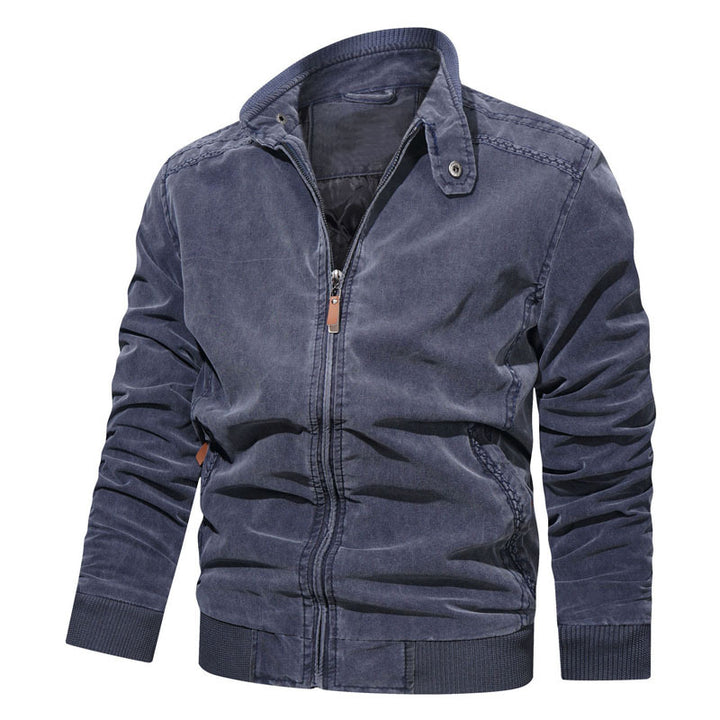 Herren Modische Bomberjacke mit Reißverschluss und feinen Details Echo Archiv
