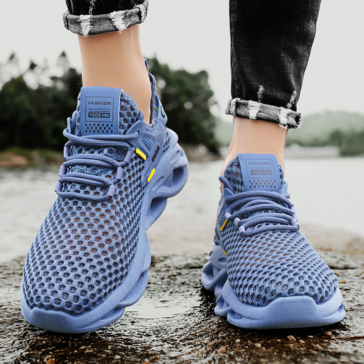 Herren Atmungsaktiver Knit-Sneaker mit elastischem Einstieg und skulpturaler Hohlkammer-Sohle Echoarchiv