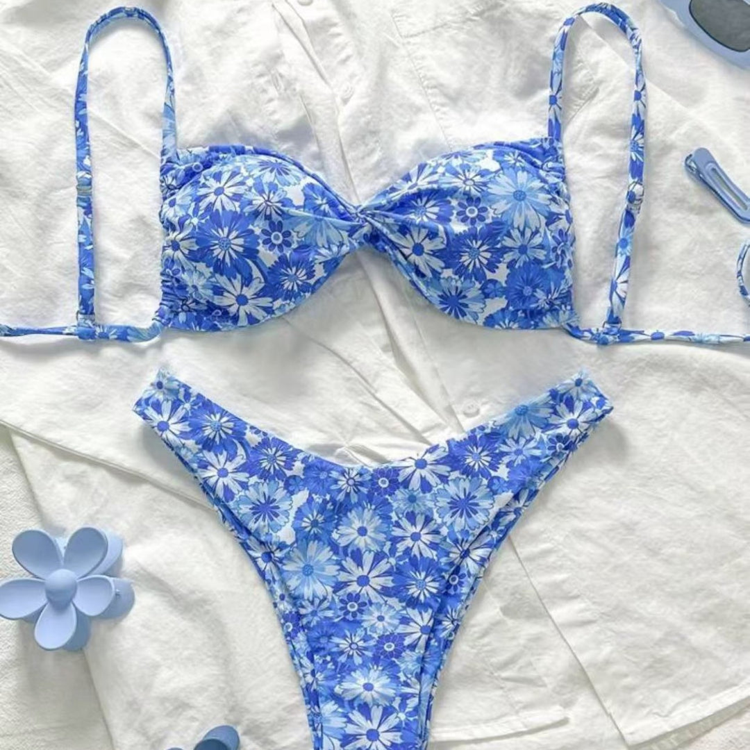 Damen Triangel-Bikini mit floralem Design Echo Archiv