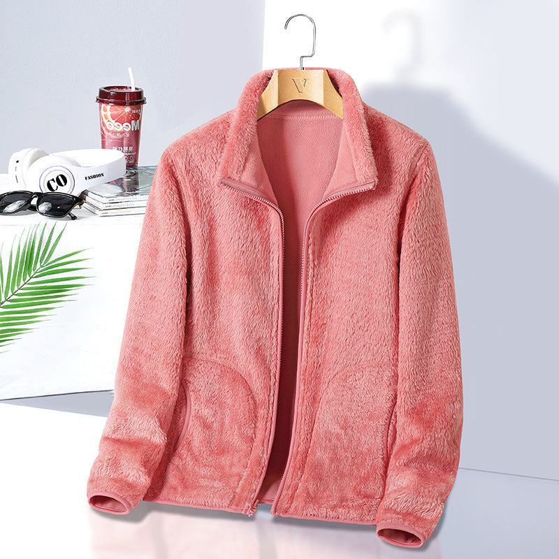 Damen Fleecejacke mit hohem Kragen Echo Archive