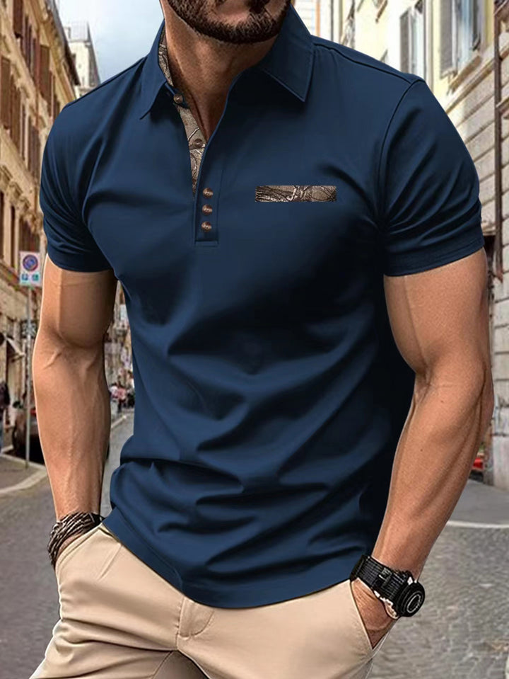 Herren Poloshirt mit modischen Akzenten Echoarchiv