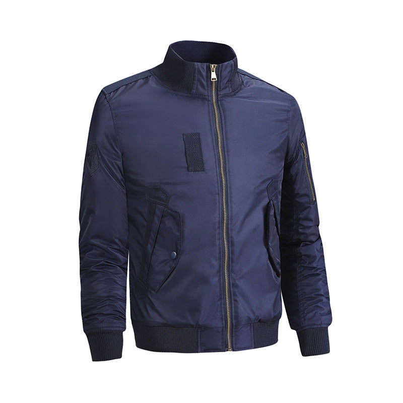 Herren Modische Bomberjacke mit Utility-Taschen Echo Archiv
