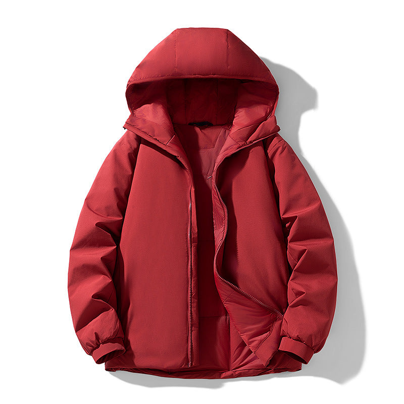 Herren Gefütterte Thermo-Winterjacke mit Kapuze, winddichter Shell und elastischen Bündchen Echo Archiv
