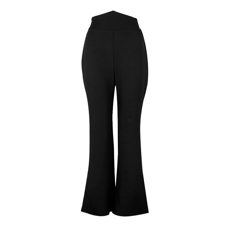 Damen Flared-Hose mit hohem Bund und fließendem Schnitt Echo Archiv