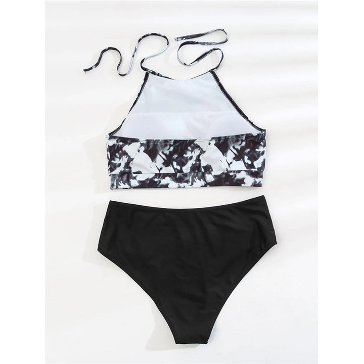Damen Bikini-Set mit hochgeschlossenem Oberteil und modernem Hosen-Design Echo Archiv