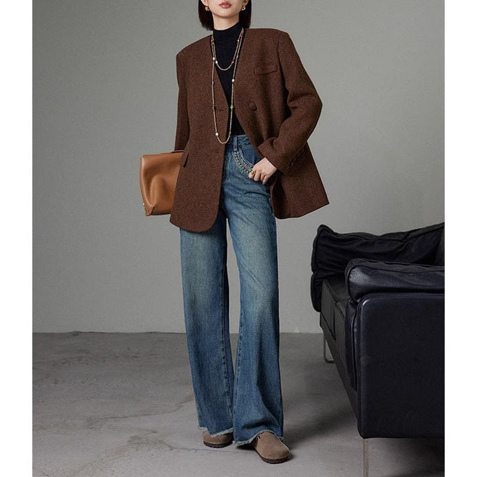 Damen Eleganter oversized Blazer Echoarchiv