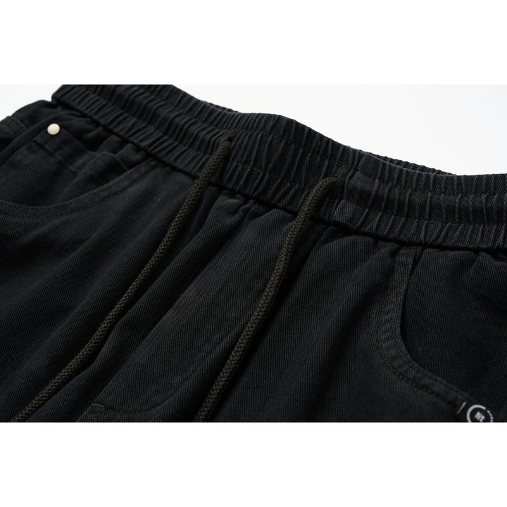 Damen Weite Relaxed-Hose mit elastischem Bund, Kordelzug und Eingrifftaschen Echoarchiv
