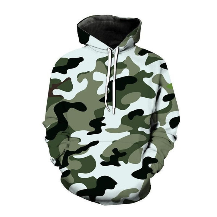 Damen Kapuzenpullover mit modernem Camouflage-Muster Echoarchiv