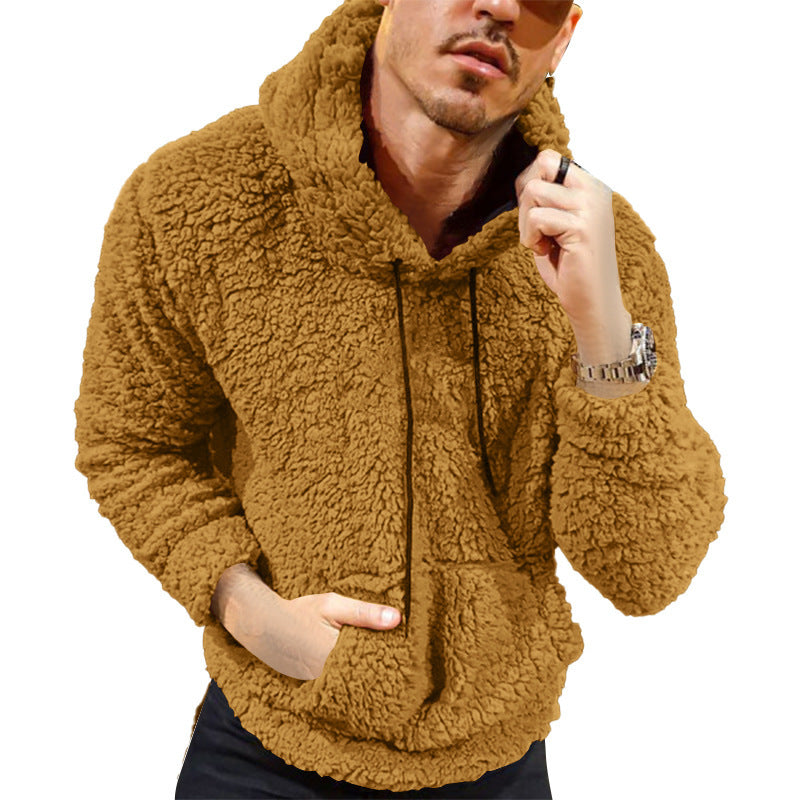 Herren Kuscheliger Teddyfell Hoodie Echoarchiv