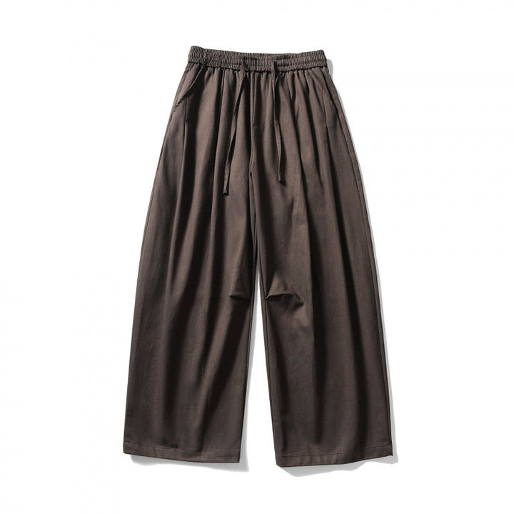 [Unisex] Weite Leinenmix-Hose mit elastischem Bund und Tunnelzug Echo Archiv