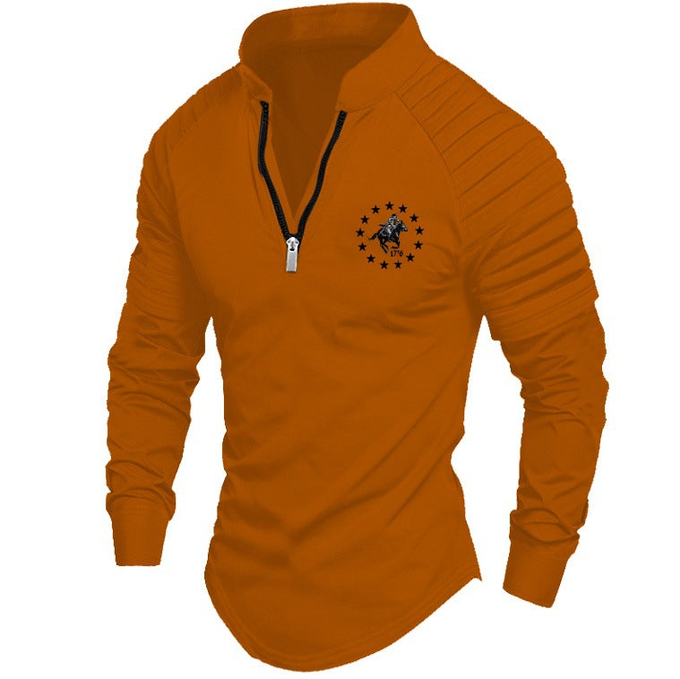Herren Sportlicher Pullover mit halbem Reißverschluss Echoarchiv