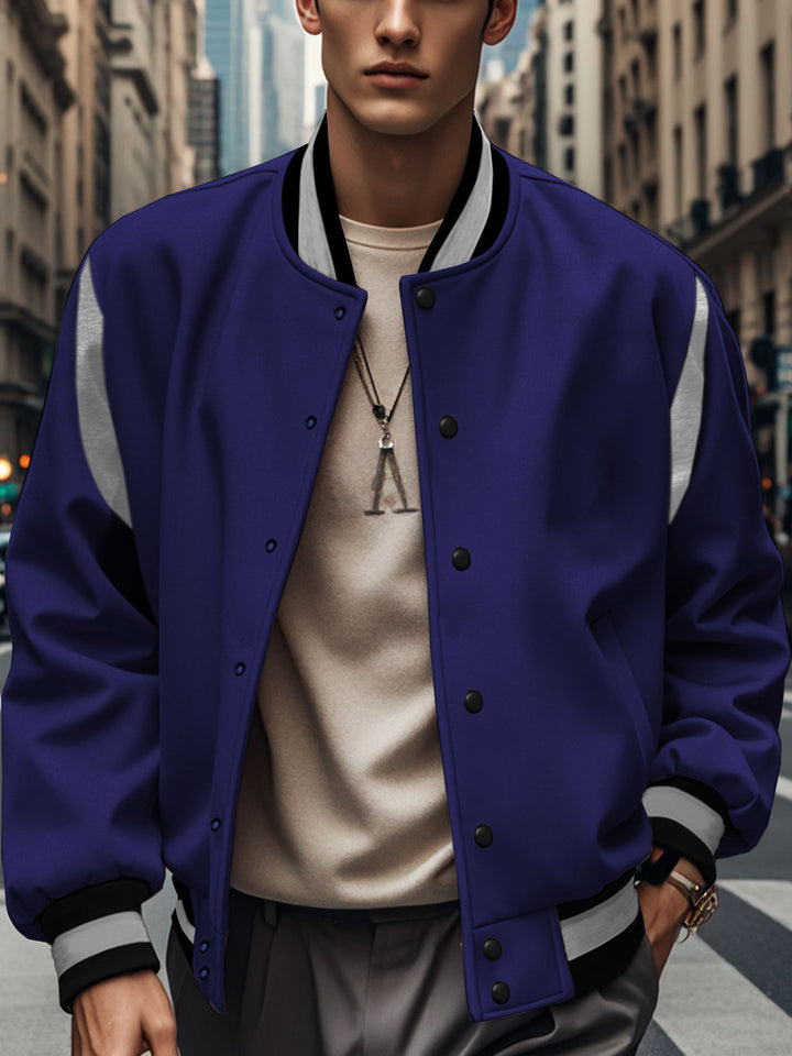 Herren stylische Bomberjacke mit Kontrastdetails Echoarchiv