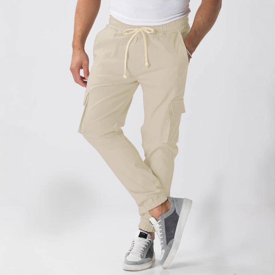 Herren Cargo-Hose mit elastischem Bund und mehreren Taschen Echoarchiv