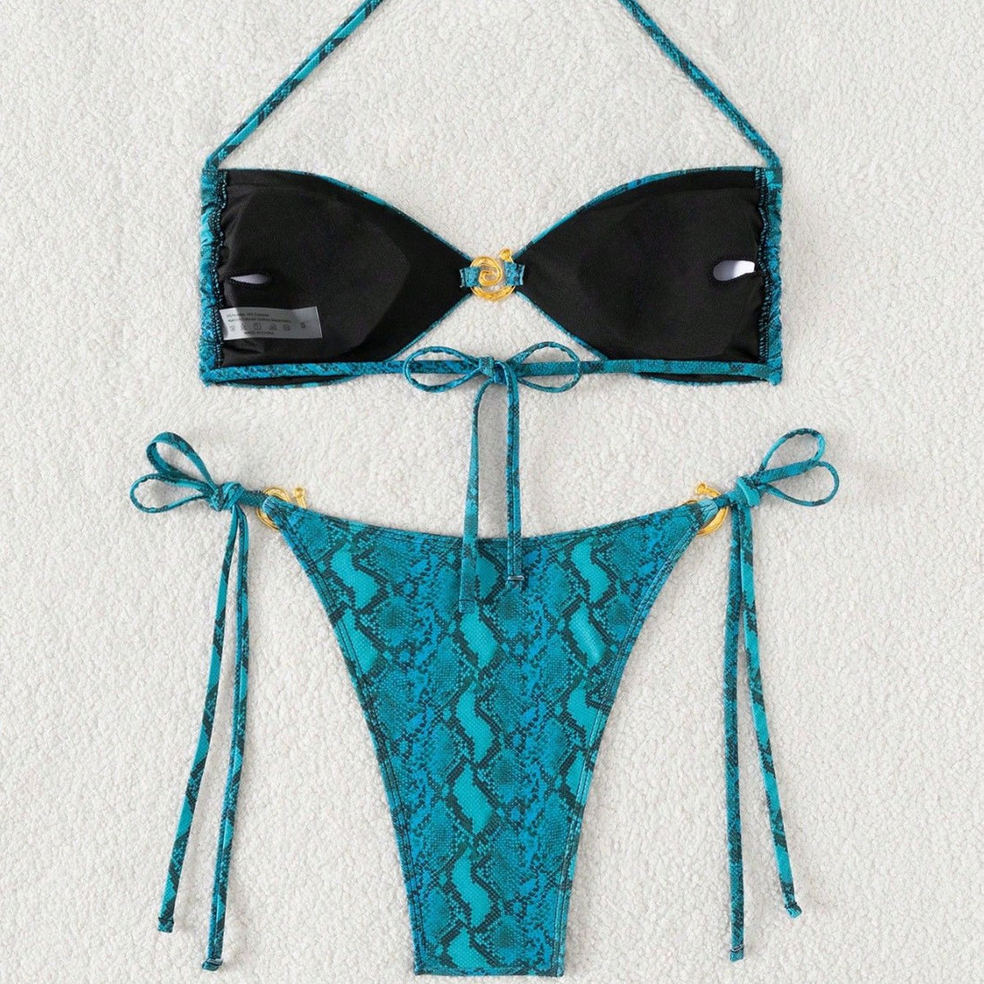 Damen Triangel-Bikini mit floralem Motiv und verstellbaren Trägern – Maréssa