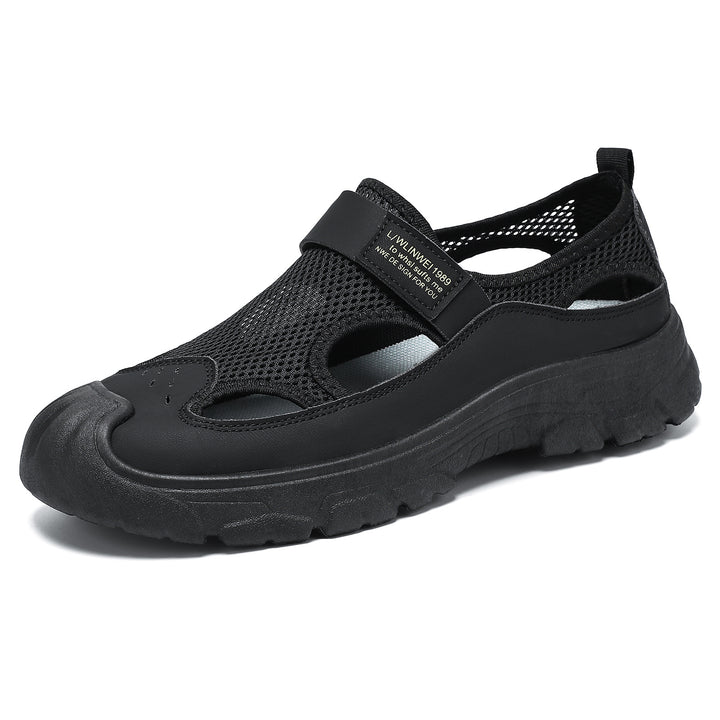 Damen nan atmungsaktive Mesh-Mary-Jane-Sneaker mit Klettverschluss, verstärkter Zehenkappe und griffiger Plateau-Profilsohle Echo Archiv
