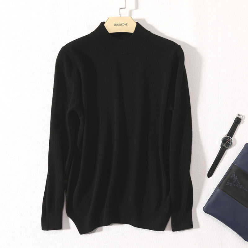 Herren Feiner Rollkragenpullover in schlanker Minimal‑Silhouette aus Woll‑Kaschmir‑Mix Echoarchiv