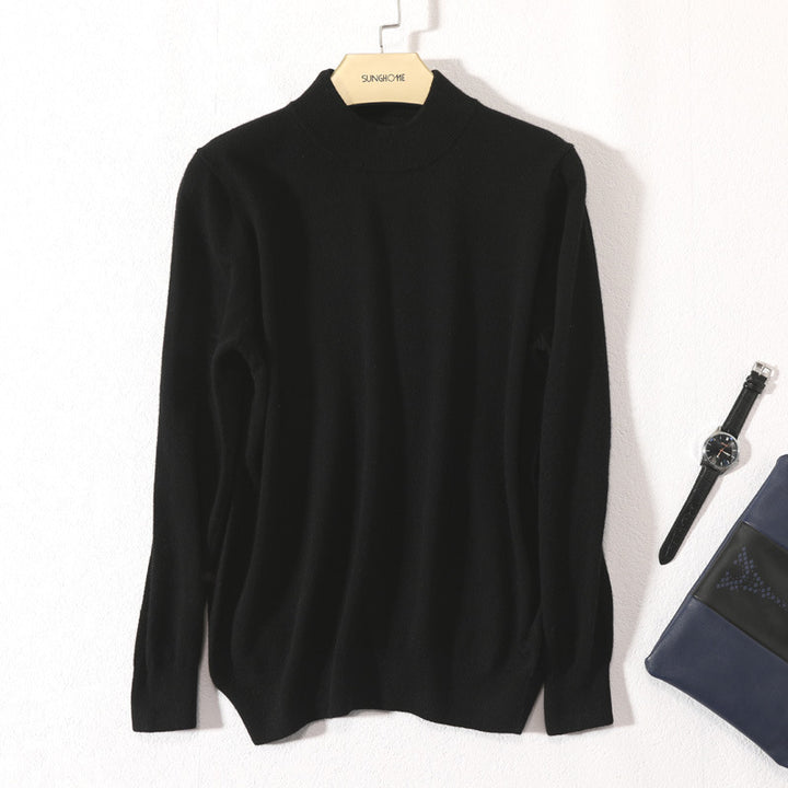 Herren Feiner Rollkragenpullover in schlanker Minimal‑Silhouette aus Woll‑Kaschmir‑Mix Echoarchiv