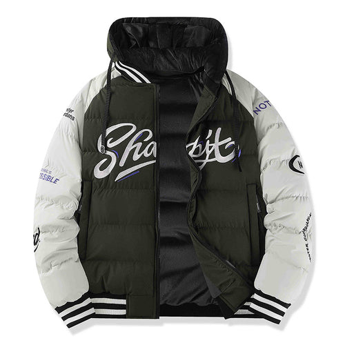 Herren Sportliche Steppjacke mit hohem Kragen und Reflektierenden Details Echo Archiv