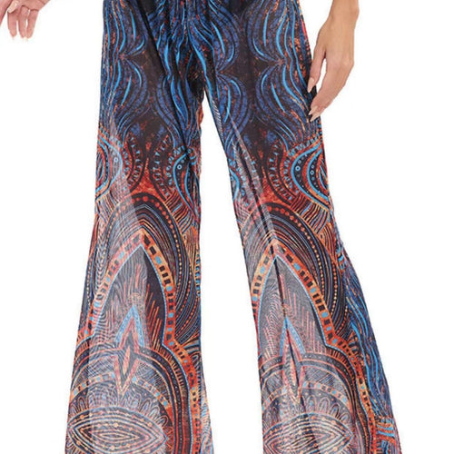 Damen Elegante Strandhose mit floralem Muster Echo Archiv