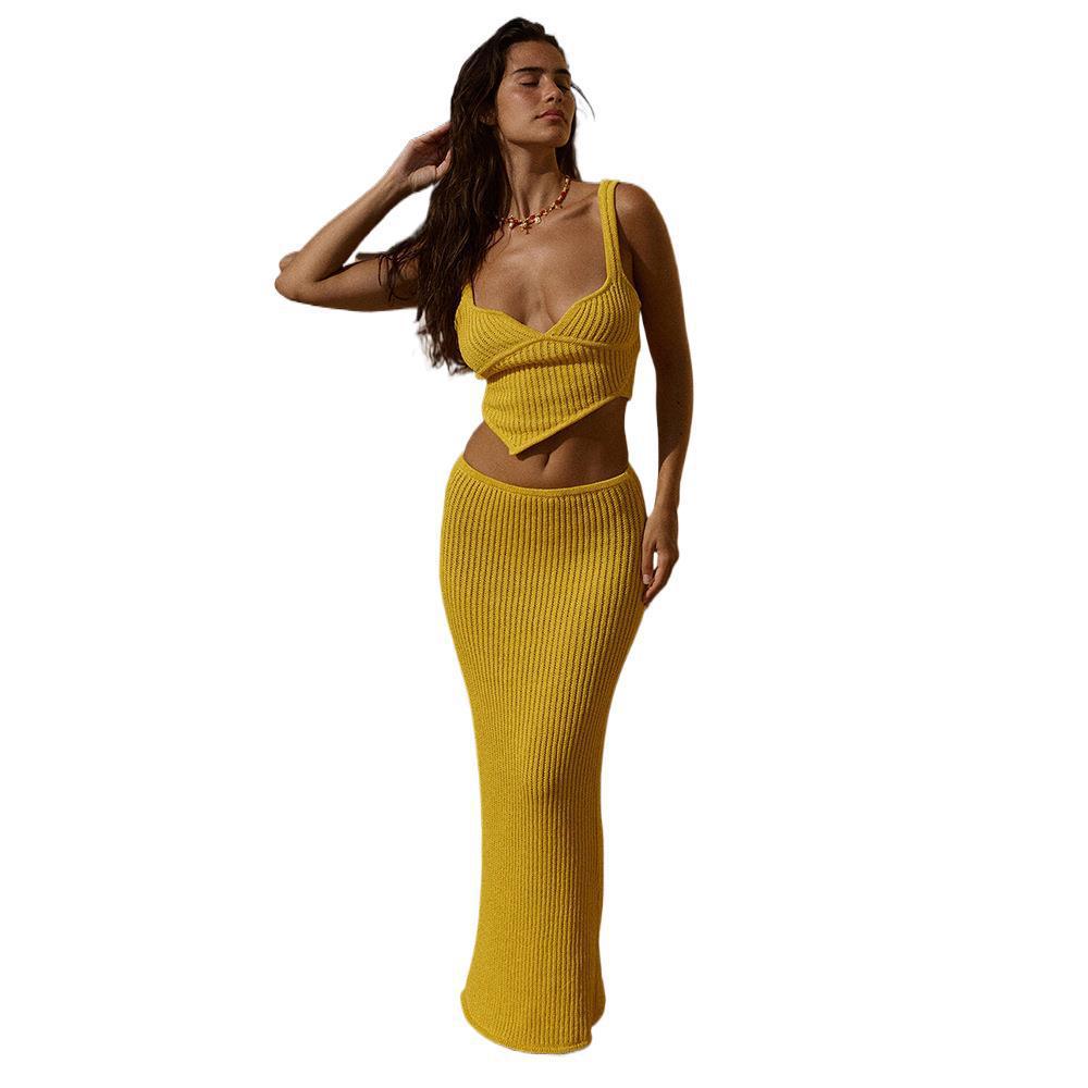 Damen elegantes gestricktes Zwei-Teiler-Set Echo Archiv