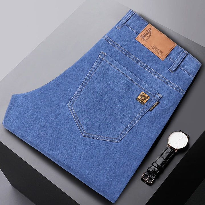 Herren hochwertige Denim-Hose mit funktionalen Taschen Echoarchiv