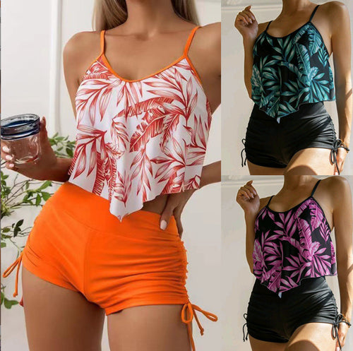 Damen Sportlicher Tankini mit floralem Design Echo Archiv