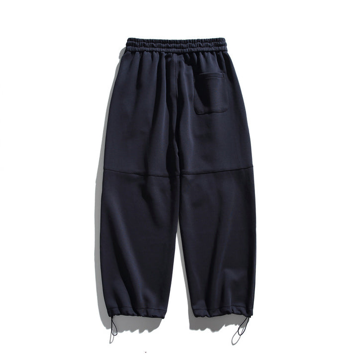 Unisex Lockere Cargo-Jogginghose mit Kordelzug, Knieabnähern und verstellbarem Saum Echoarchiv