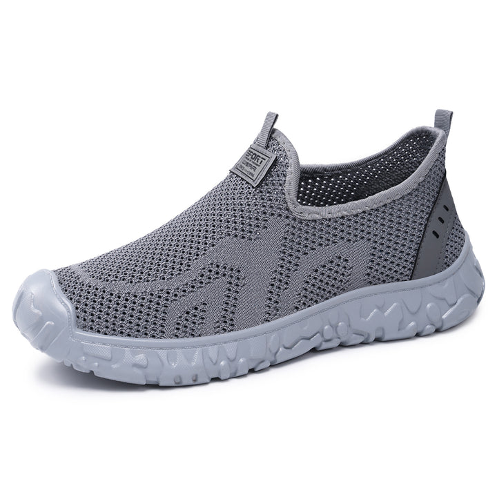 Unisex nan leichter atmungsaktiver Slip-On Strick-Walking-Schuh mit flexibler Profilsohle Echo Archiv
