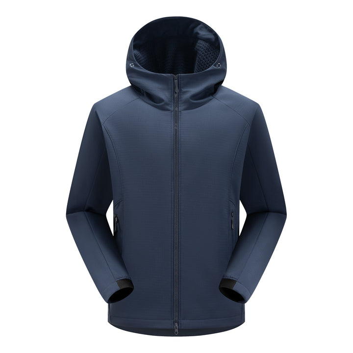 Herren Softshell-Outdoorjacke mit Kapuze, winddichter Membran und ergonomischem Schnitt Echoarchiv