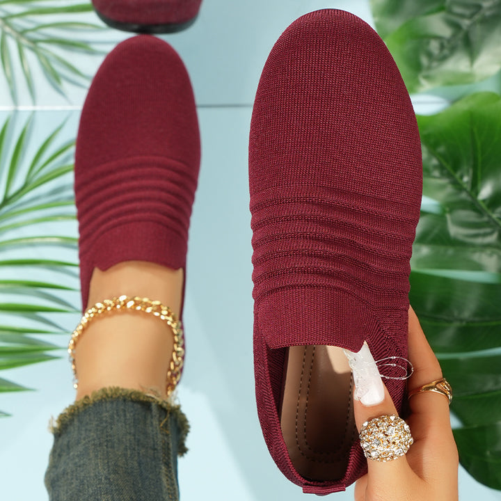 Herren nan atmungsaktiver Strick-Slip-On Sneaker mit elastischem Einstieg und gepolstertem Komfortfußbett Echo Archiv