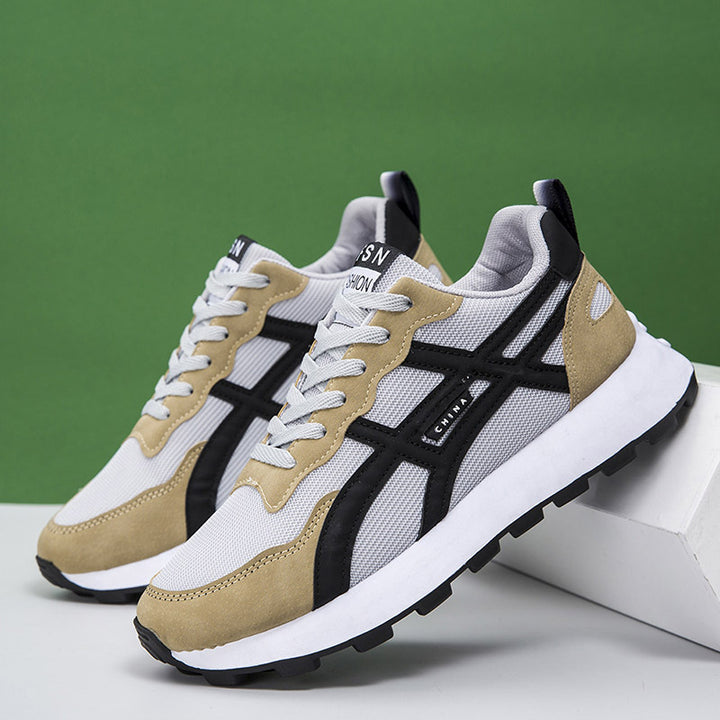 Unisex Retro-inspirierte leichte Laufschuhe mit atmungsaktivem Mesh und profilierter Laufsohle Echoarhiv