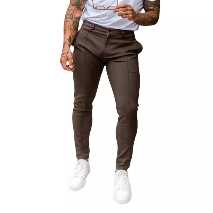Herren Modische Slim-Fit Jogginghose mit elastischem Bund und seitlichen Taschen Echoarchiv